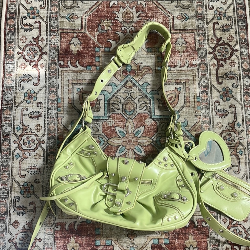 Y2K Lime Green Designer Women's Bag